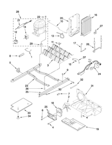 Unit Parts Diagram and Parts List for 10651103111  Kenmore Refrigerator