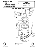 TUB AND BASKET Diagram and Parts List for LA7500XKW0  Whirlpool Washer