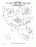 UNIT PARTS Diagram and Parts List for WSF26D3EXS00  Whirlpool Refrigerator