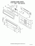 Part Location Diagram of WPW10201507 Whirlpool Control Panel Trim - White