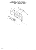 CONTROL PANEL Diagram and Parts List for RBS275PDT11  Whirlpool Wall Oven