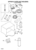 OPTIONAL  PARTS (NOT INCLUDED) Diagram and Parts List for CA10WXR0  Crosley Air Conditioner