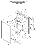 Part Location Diagram of 2159300 Whirlpool End Cap Trim - White