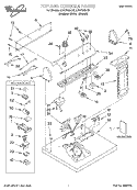 Part Location Diagram of 3977821 Whirlpool PANEL-CNTL