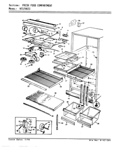 03 - Fresh Food Compartment Diagram and Parts List for NT17H63IA  Whirlpool Refrigerator