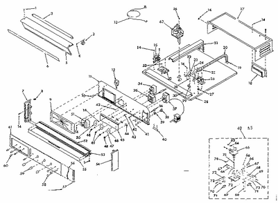 Control Section Diagram and Parts List for 8504277292  Kenmore Range