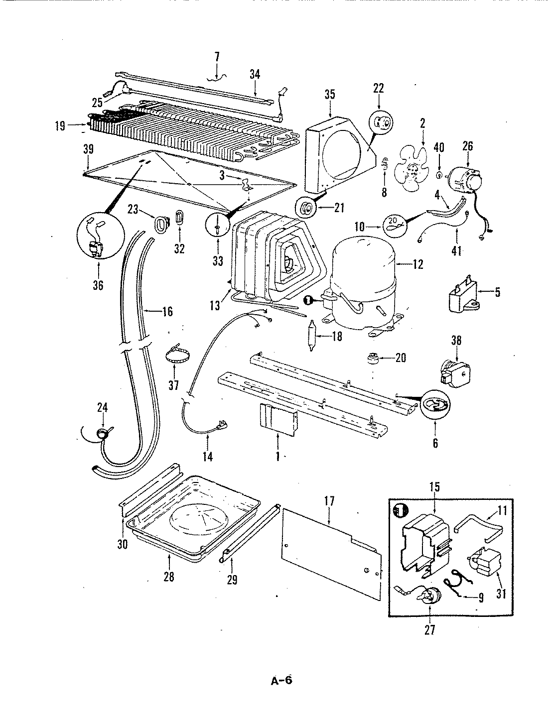 04 - UNIT COMPARTMENT & SYSTEM Diagram and Parts List for RB19EA-3A  Whirlpool Refrigerator