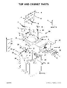 Part Location Diagram of W11197708 Whirlpool Tech sheet