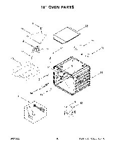 18" Oven Parts Diagram and Parts List for KFGC558JSS05  KitchenAid Range