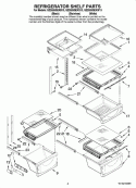 REFRIGERATOR SHELF PARTS Diagram and Parts List for GZ2626GEKB13  Maytag Refrigerator