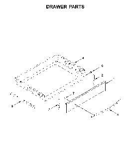 Drawer parts Diagram and Parts List for 66475123611  Kenmore Range