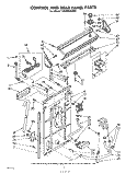 CONTROL AND REAR PANEL Diagram and Parts List for LB3000XLW0  Whirlpool Washer