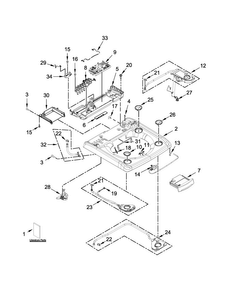 Part Location Diagram of W10749369 Whirlpool BEZEL