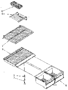 Shelf Diagram and Parts List for ET18JKXSM04  Whirlpool Refrigerator