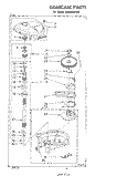 GEARCASE Diagram and Parts List for LA6500XPW2  Whirlpool Washer