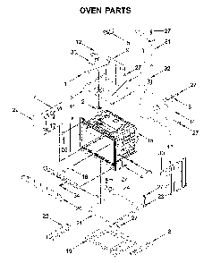 Oven parts Diagram and Parts List for WOC54EC7HW04  Whirlpool Microwave