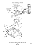 MACHINE BASE Diagram and Parts List for LA6055XTF0  Whirlpool Washer