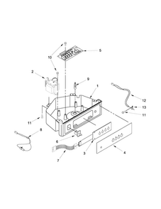 Part Location Diagram of WPW10206465 Whirlpool Overlay