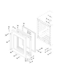 Part Location Diagram of W11179356 Whirlpool Handle Stud