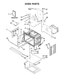 Oven Parts Diagram and Parts List for WOS92EC7AB04  Whirlpool Wall Oven