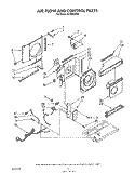 AIRFLOW AND CONTROL Diagram and Parts List for ACM062XX0  Whirlpool Air Conditioner