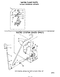 WATER PUMP , WATER SYSTEM (SUDS ONLY) Diagram and Parts List for LA5715XPW0  Whirlpool Washer