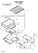 SHELF PARTS, OPTIONAL PARTS Diagram and Parts List for IST163301  Inglis Refrigerator