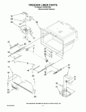 FREEZER LINER PARTS Diagram and Parts List for KFIS25XVMS2  KitchenAid Refrigerator