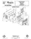 CABINET Diagram and Parts List for ACP552XT1  Whirlpool Air Conditioner