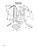 FRAME Diagram and Parts List for TC4700XYP1  Whirlpool Trash Compactor