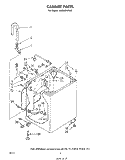 CABINET Diagram and Parts List for LA6380XPW0  Whirlpool Washer
