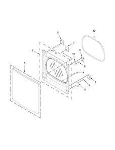 Part Location Diagram of W10635131 Whirlpool HINGE