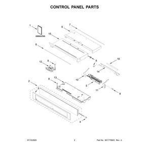 Part Location Diagram of W11760865 Whirlpool Owners Manual