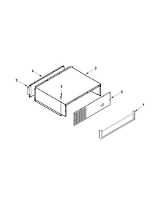 Top Grille And Unit Cover Parts Diagram and Parts List for KSSO36FTX18  KitchenAid Refrigerator