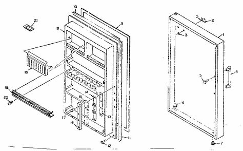 Part Location Diagram of 511321 Whirlpool Front