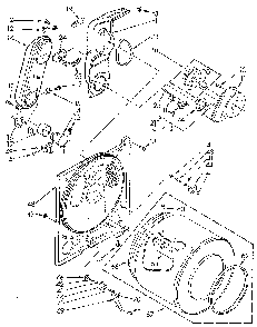Bulkhead Diagram and Parts List for LG5801XSN0  Whirlpool Dryer