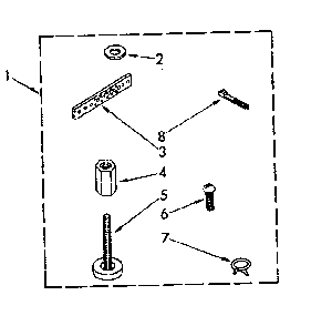 Miscellaneous Diagram and Parts List for LA7800XSN1  Whirlpool Washer