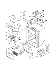 Refrigerator Liner Parts Diagram and Parts List for KFIS29PBMS02  KitchenAid Refrigerator