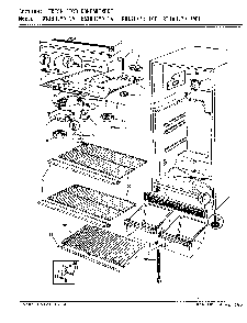 03 - Fresh Food Compartment Diagram and Parts List for RB19HA-1A  Whirlpool Refrigerator