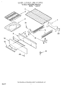 OVEN & BROILER Diagram and Parts List for FGP325GN0  Roper Range