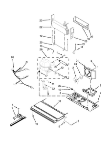 Unit Parts Diagram and Parts List for WRB322DMBB00  Whirlpool Refrigerator