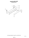 BACKGUARD Diagram and Parts List for SF3021ERW0  Whirlpool Range