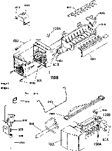 02 - Cavity Assembly Diagram and Parts List for ART5400L  Whirlpool Range
