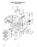 CABINET AND STIRRER, OPTIONAL Diagram and Parts List for KEMS378XWH1  KitchenAid Wall Oven