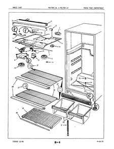 03 - Fresh Food Compartment Diagram and Parts List for RB17EA-1AL  Whirlpool Refrigerator