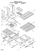 SHELF, LIT/OPTIONAL Diagram and Parts List for KTRD18KAAL00  Whirlpool Refrigerator