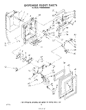 DISPENSER FRONT Diagram and Parts List for EHD252SMWR1  Whirlpool Refrigerator