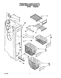 FREEZER LINER Diagram and Parts List for KSRS25QAAL10  KitchenAid Refrigerator