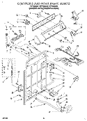 CONTROLS AND REAR PANEL Diagram and Parts List for LST7233AQ0  Whirlpool Washer