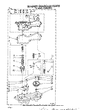WASHER GEARCASE Diagram and Parts List for LT4900XMW1  Whirlpool Washer Dryer Combo